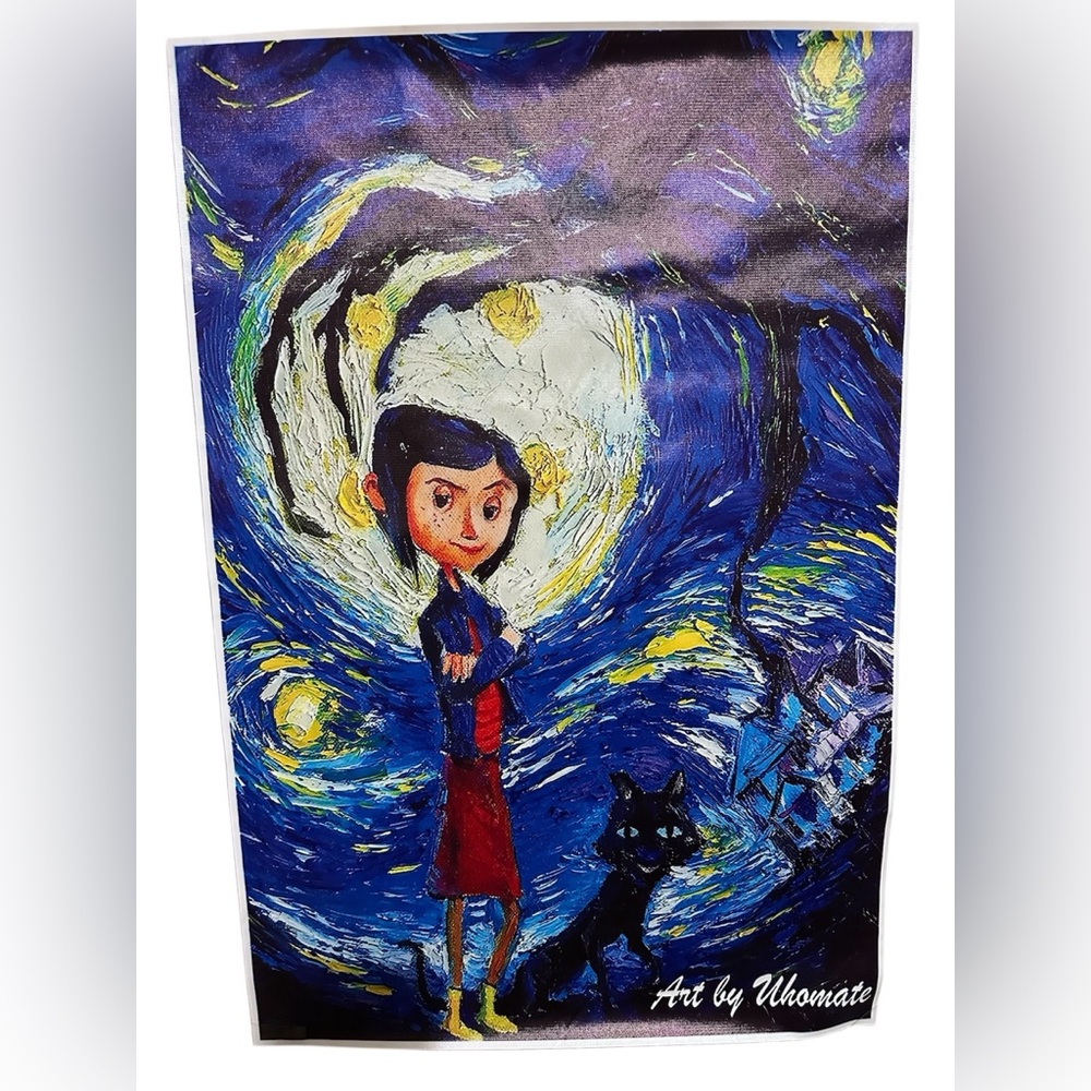Starry Night Inspired Poster - Coraline